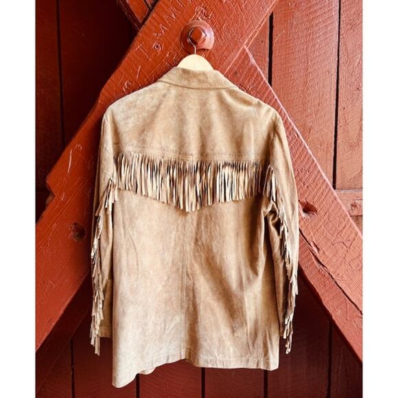 Vintage Fringe Ralph Lauren Leather Jacket Size Small - Picture 2 of 6